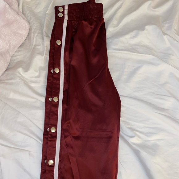 Pants - Satin snap pants